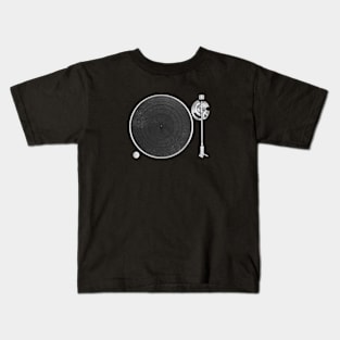 TURNTABLE VINTAGE AUDIO LP VINYL RECORD Kids T-Shirt